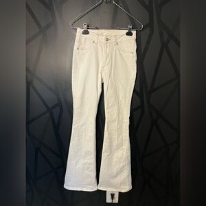 H&M Women's Off-White Flare Jeans